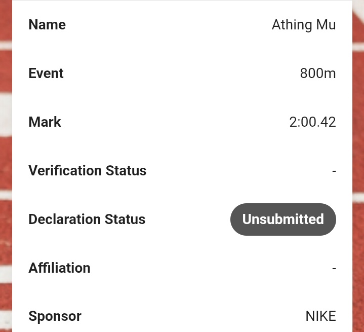 sydmclaughlinle's tweet image. Athing Mu is entered for the women's 800 at the 2025 Toyota USA Outdoor Track and Field Championships
