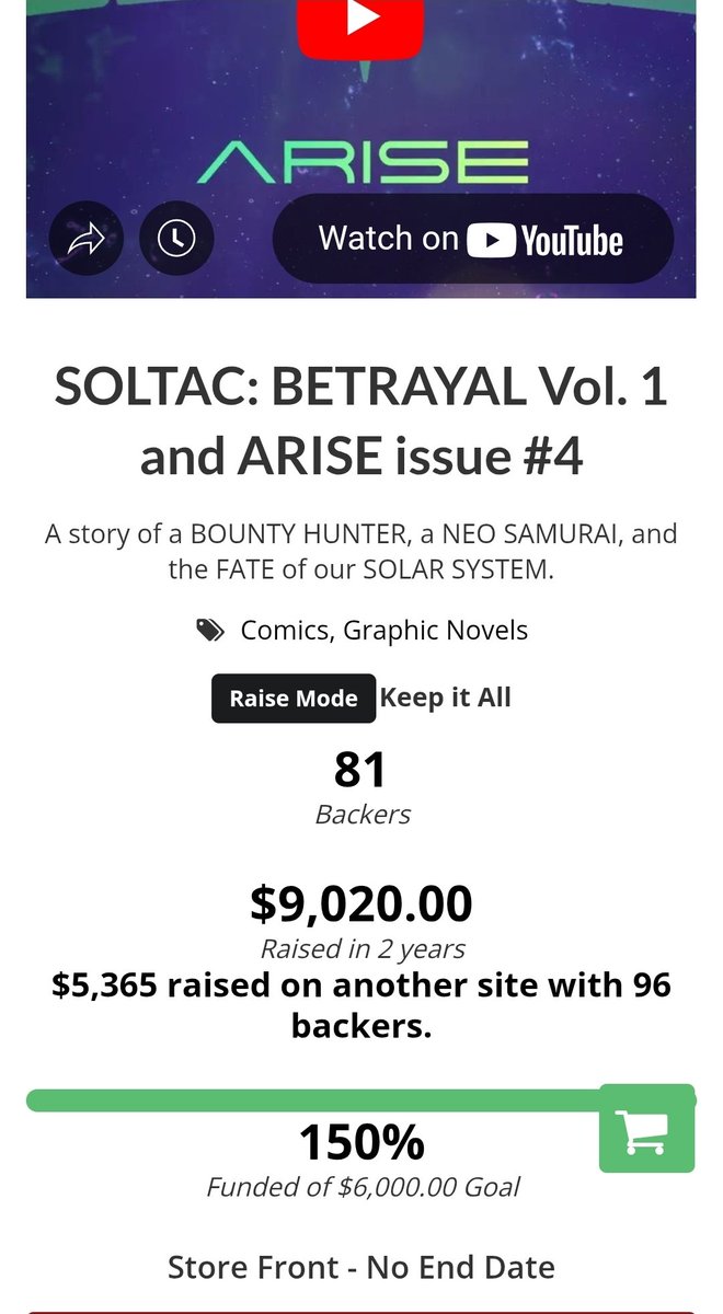 DARKLORDMADRUTH's tweet image. 🔥 SOLTAC just crossed the $9,000 dollar mark! 🔥 Thank you! @GnarlyComic @fuseboxx7 Im putting your orders together now.
Thank you, @SaltyDraws, for inviting me on as a guest. I had a blast tonight.
Please check out the Salty and Savage Show on YouTube.…