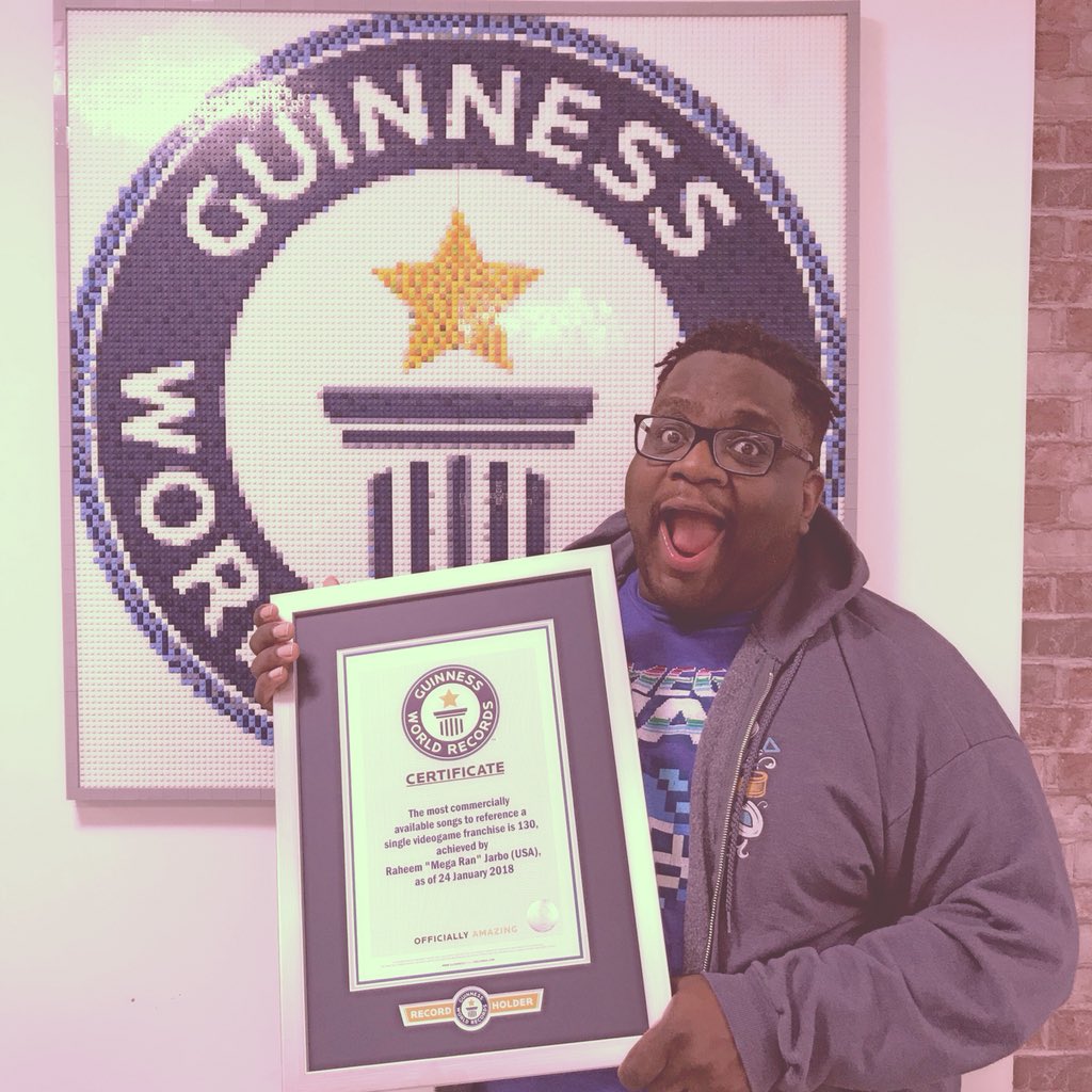 i am in the Guinness book of world records for most songs about Mega Man

for real