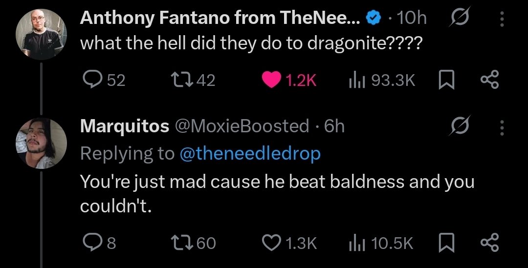 MoxieBoosted's tweet image. Can I get the follow back now
@theneedledrop