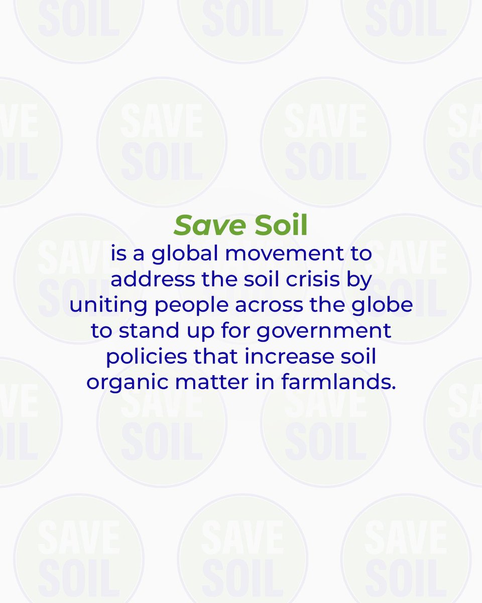 cpsavesoil's tweet photo. Save Soil in a nutshell - get it?

Save Soil is a global movement to get governments worldwide to create policies that restore soil health. The goal is to ensure agricultural soil has a minimum of 3-6% soil organic matter (based on regional conditions) so it can support life, food production, and our planet's future.
Why does this matter? Because healthy soil helps solve multiple crises at once—food security, climate change, water scarcity, and biodiversity loss. By uniting citizens globally, we're building the support needed to make soil restoration a policy priority in every nation.

That's Save Soil in a nutshell: people + policy + soil health = a sustainable future for all.

Action Now: https://t.co/uVnQCIZBeZ

#SaveSoil