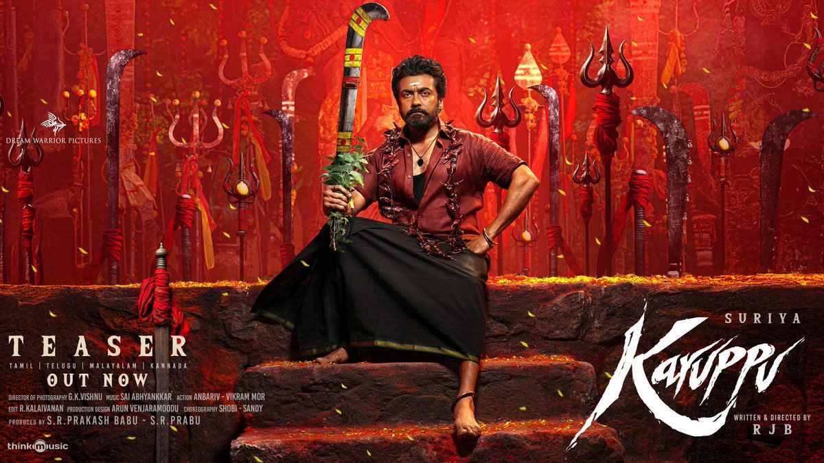 Deepanboopathy's tweet image. What a teaser drop on Suriya sir’s birthday! 🔥
#Karuppu looks intense, raw, and powerful — can’t wait for this ride!
Massive treat for all the fans! 💥
🎬 Watch here: youtu.be/Llss1aRo8tw
@RJ_Balaji @SuriyaFansClub @Suriya_Universe
#HappyBirthdaySuriya #HBDSuriya…