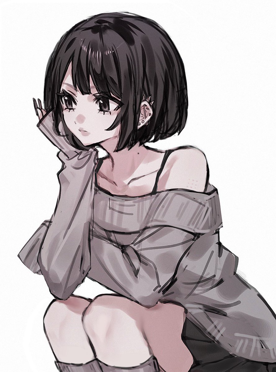 chigyu77's tweet image. 好みの女描けた^^
