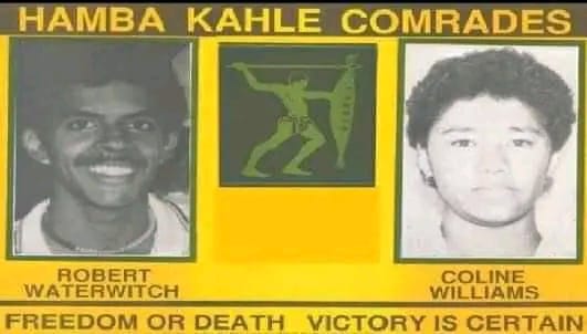 MbalulaFikile's tweet image. Today, 23rd July 2025, marks the 36th Anniversary of the passing of our leaders; Comrades Colline Williams & Robert Waterwitch. Revolutionary Young Lions, Anti-Apartheid Martyrs, Combatants & Guerillas of the Ashley Kriel Detachment, Selfless Cadres and Fearless Freedom Fighters,…
