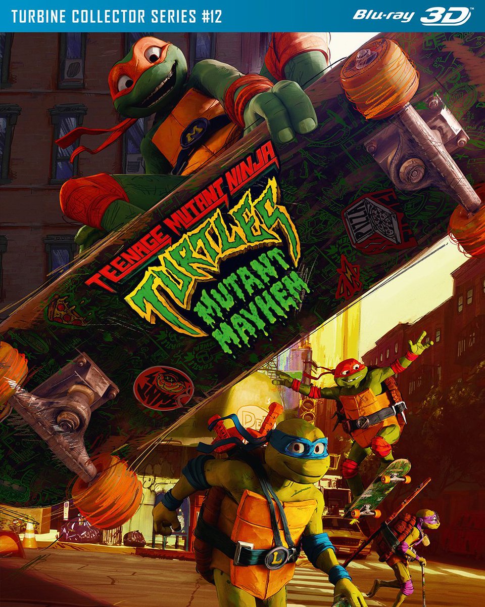 thedigitalbits's tweet image. Bits #BD Review – @timsalmons revisits 2023's #animated TEENAGE MUTANT NINJA TURTLES: MUTANT MAYHEM, available as a Region-Free #Bluray #3D #import from @turbinemedien. @BillHuntBits thedigitalbits.com/reviews/item/t…