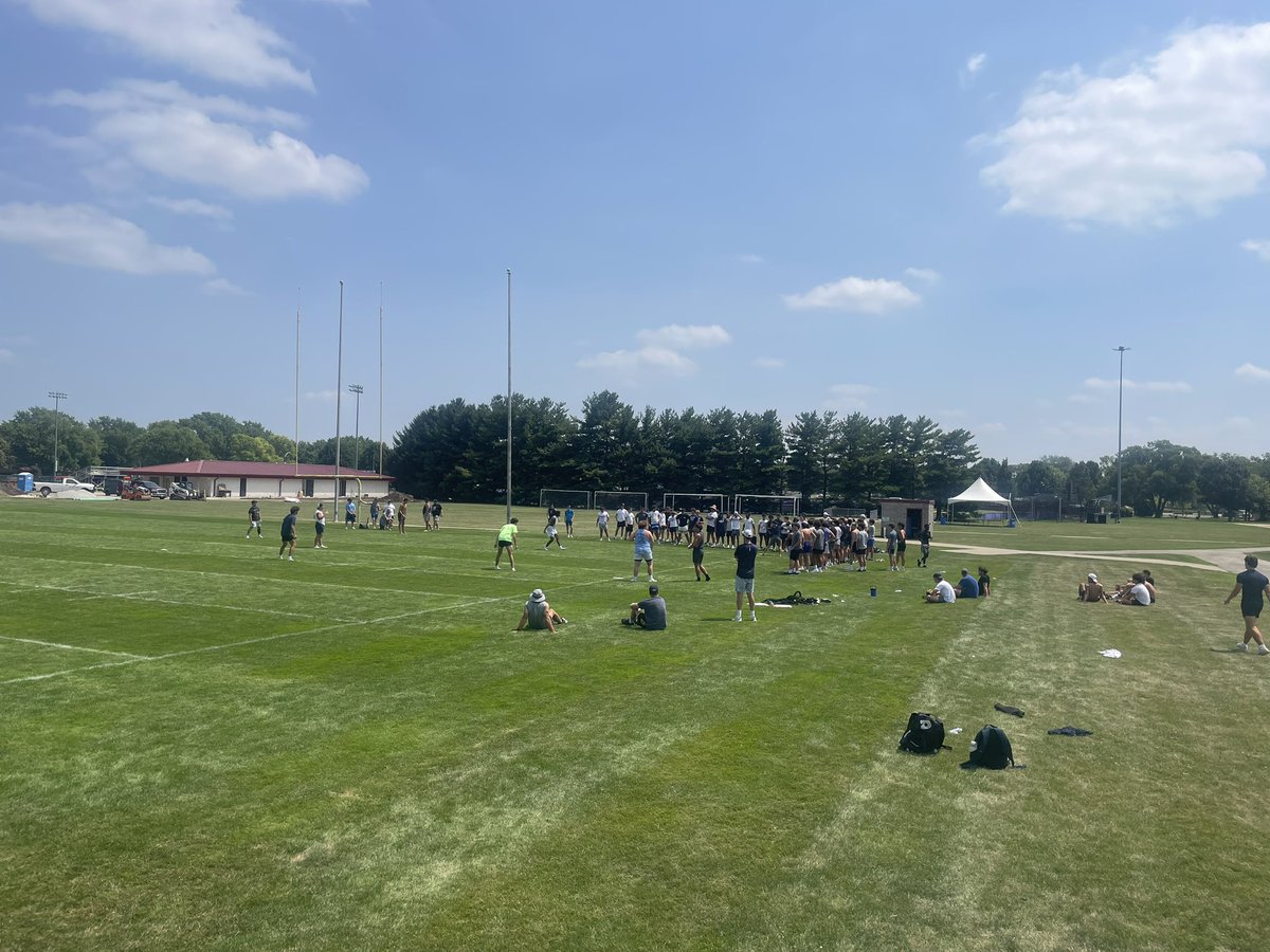 LakeParkFootbal's tweet photo. Scrimmage this morning, softball champs in the afternoon, and some late night surprise pizza and a movie. One more morning for the Lancers to grow and bond before we come home! #Team69 https://t.co/G3w4dVLsE9