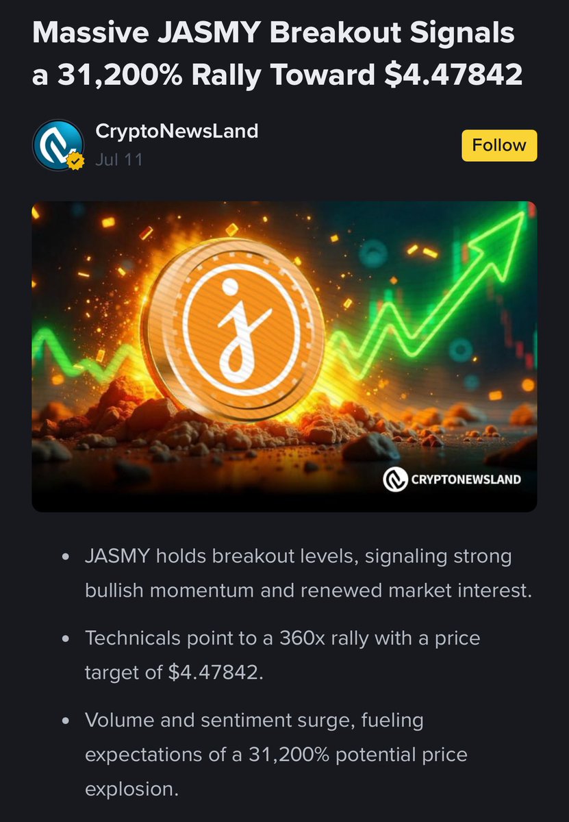 MaxGravity's tweet image. $jasmy 31200% signals 🤣🤑🔥💯 #moneygang