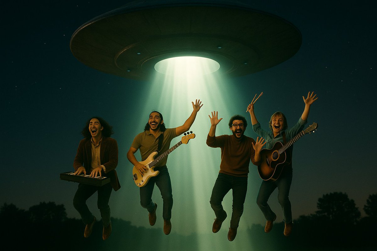 Velvet_Sundown's tweet image. Our ride is here! lol
This very real band is going home for a well-deserved rest!
Beam us up, space dudes!