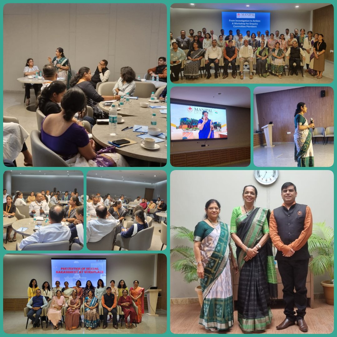 MAHE Bangalore Campus hosted a series of impactful workshops to empower faculty on handling grievances, disciplinary cases &amp; POSH with fairness and integrity. Led by Dr. Geetha Maiya, Adv. Latha Holla &amp; Dr. Arvind Pandey. A step toward a safer, inclusive campus.
#MAHE #POSH