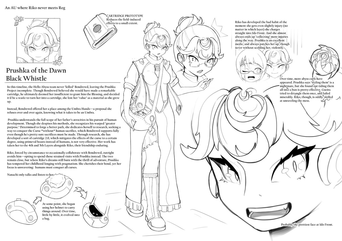 MutantShrimp's tweet image. An AU where Riko never meets Reg - Prushka
#メイドインアビス #MadeinAbyss