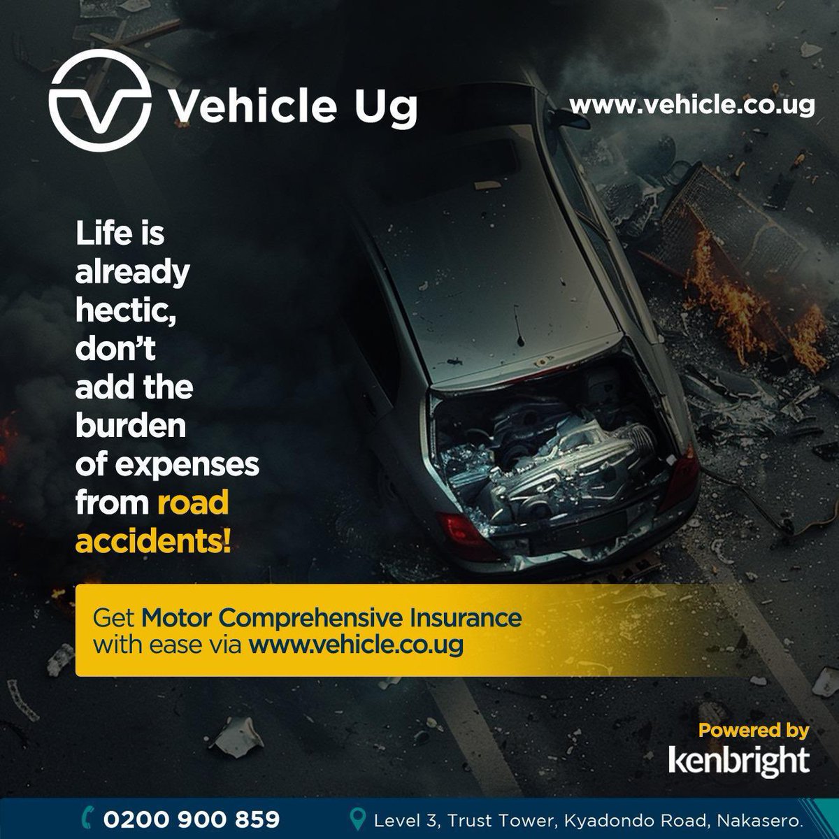 Vehicle_UG's tweet image. You can’t plan for bad drivers, stray boda bodas, or rainy-day fender benders. But you can plan for how you recover from them.
 
#MotorComprehensiveInsurance keeps you protected from the high costs of accidents, theft, and damages without the headache.