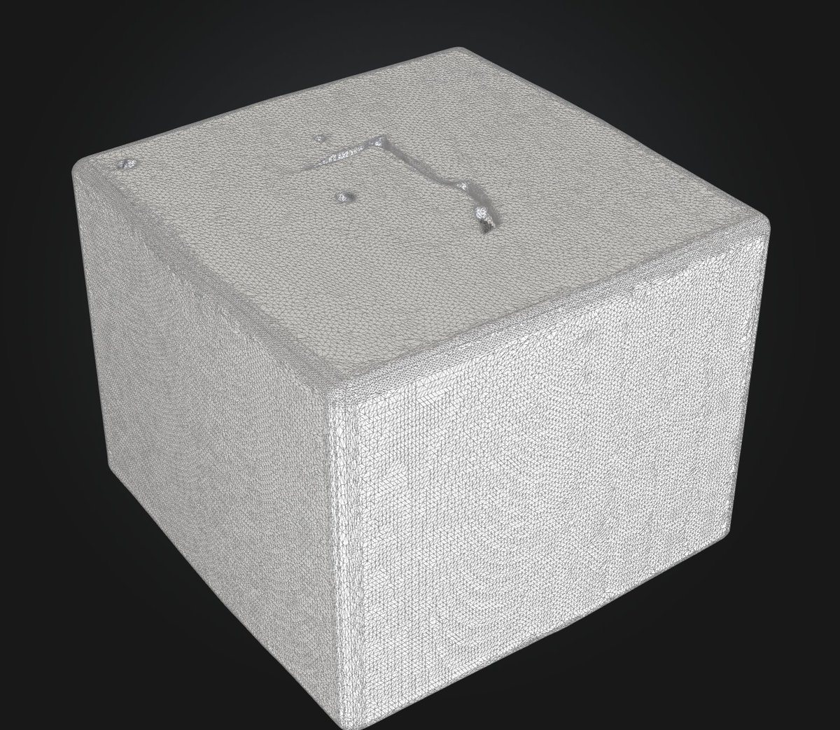 keegabit's tweet image. why does my 3d model look like shit? can someone help me generate a perfect cube that doesnt have all these weird lines