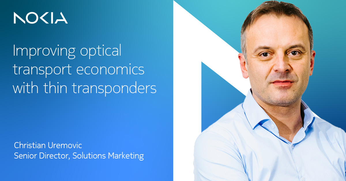 Learn why #ThinTransponders are generating so much interest – and why they will only become more critical as coherent pluggable technology continues to evolve – in a new blog post from Christian Uremovic. 

Read more: nokia.ly/4o3JpdW