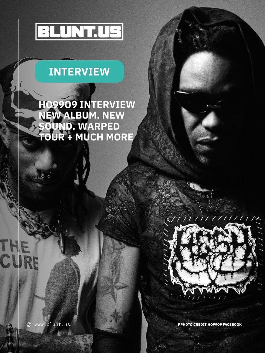 bluntmagus's tweet image. INTERVIEW: Yeti Bones and theOGM of @Ho99o9 😈
We catch up with Yeti Bones and theOGM to discuss their upcoming album 'Tomorrow We Escape’, working with Travis Barker, collaborating with Corey Taylor, Vans Warped Tour and much more ⤵️
blunt.us/video/ho99o9-t…