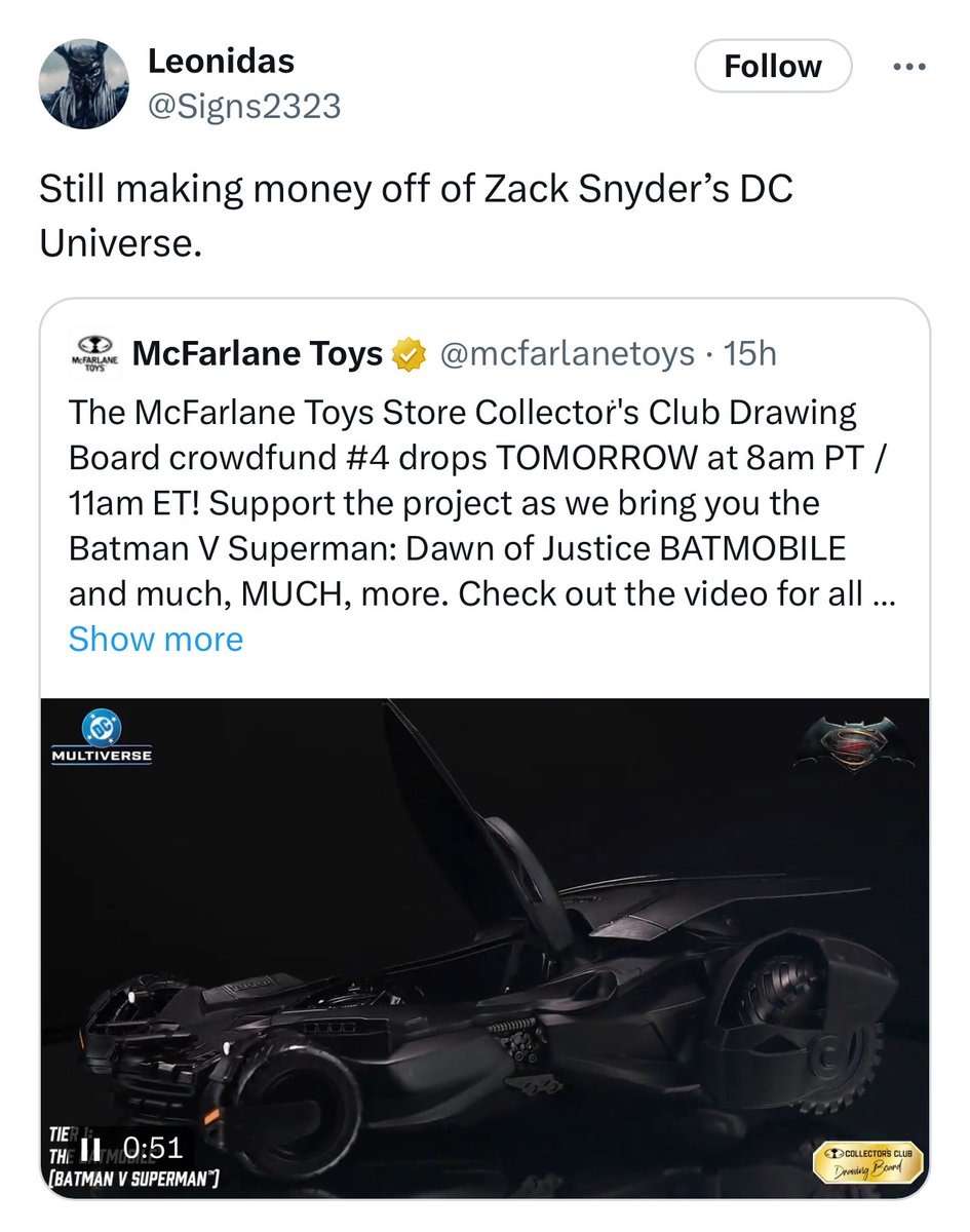 zakiscorner's tweet image. Yep.
Just like they’re still making money off of Bill Dozier’s Batman.
And Tim Burton’s Batman.
And Joel Schumacher’s Batman.
And Christopher Nolan’s Batman.
I swear, some of these people got dropped on their heads as kids or something.