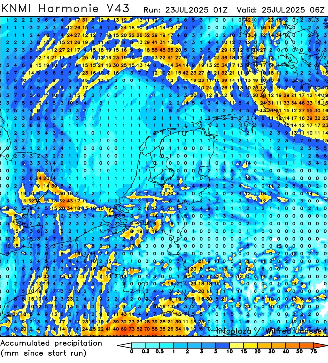 MeteoRoodescho1's tweet image. Veel bewolking kans op enkele buien en soms wat zon, met een max temp van ca 21 gr. Komende periode aanhoudend wisselvallig met eerst soms een bui. Vanaf het weekend weer meer buien mogelijk met onweer.