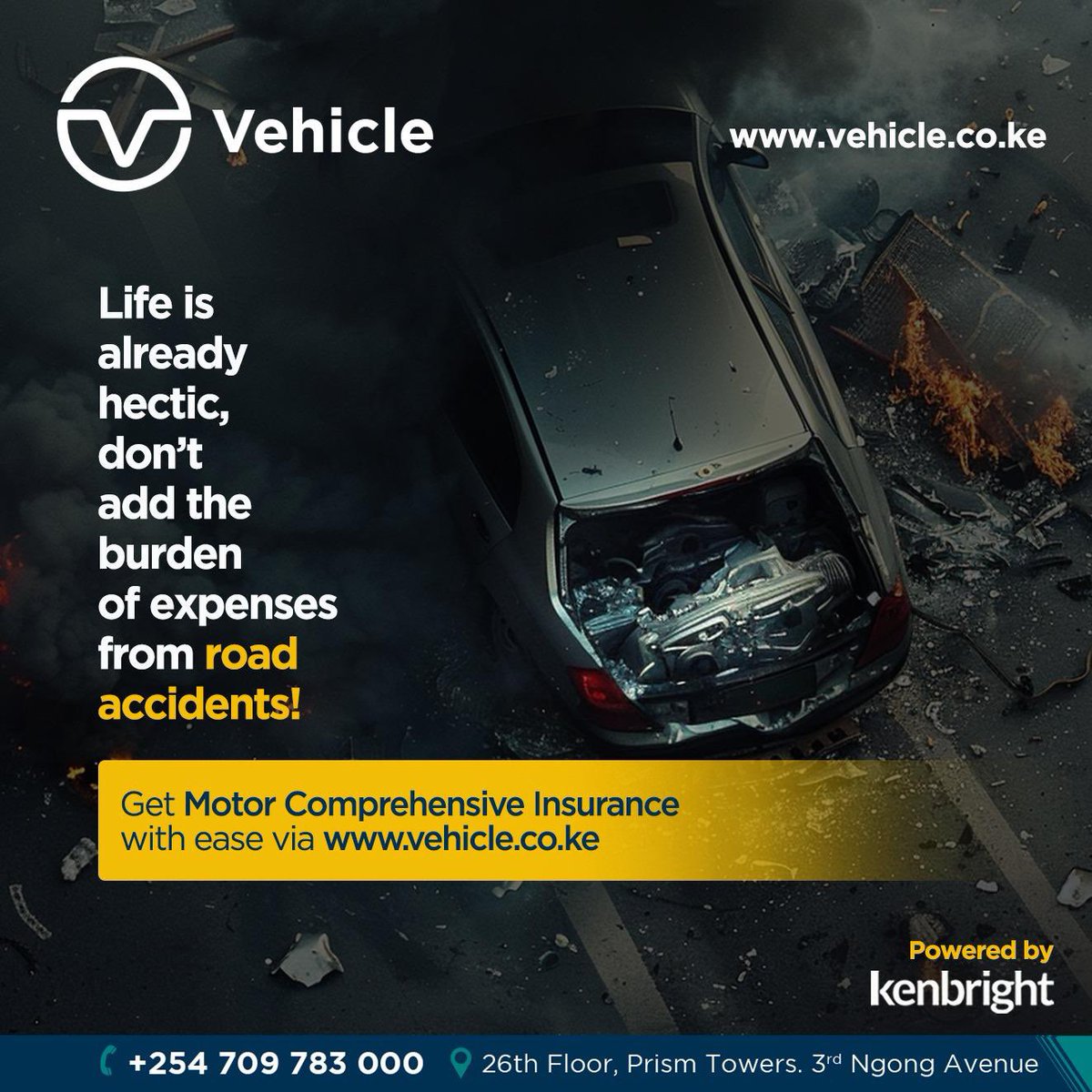 VehicleKe's tweet image. You can’t plan for bad drivers, stray boda bodas, or rainy-day fender benders. But you can plan for how you recover from them.
 
#MotorComprehensiveInsurance keeps you protected from the high costs of accidents, theft, and damages without the headache.