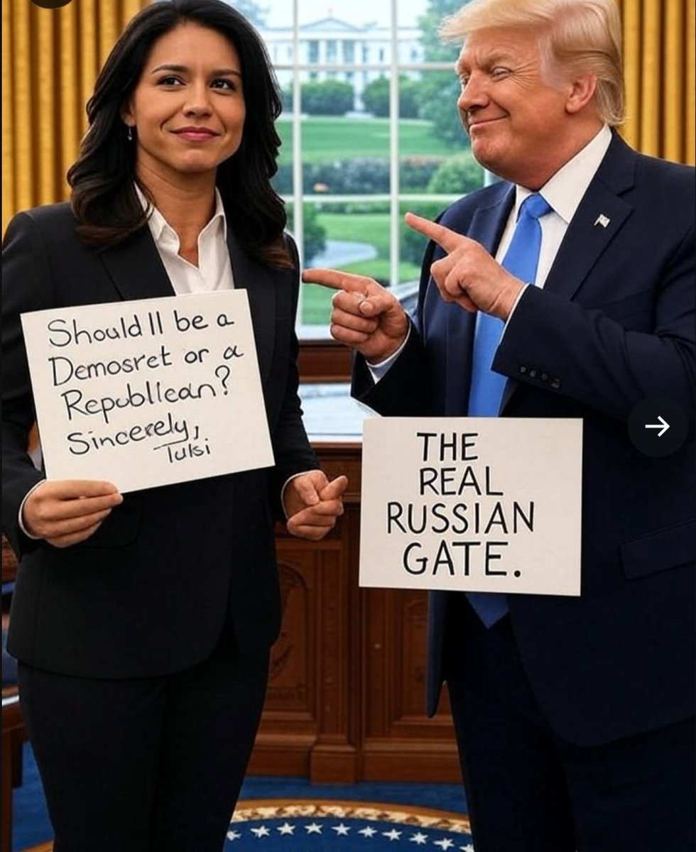 christaforseat2's tweet image. Is Tulsi a Democrat or Republican, yall Maga so gullible, yall trust anybody, yall straight GULLIBLE 鉁旓笍