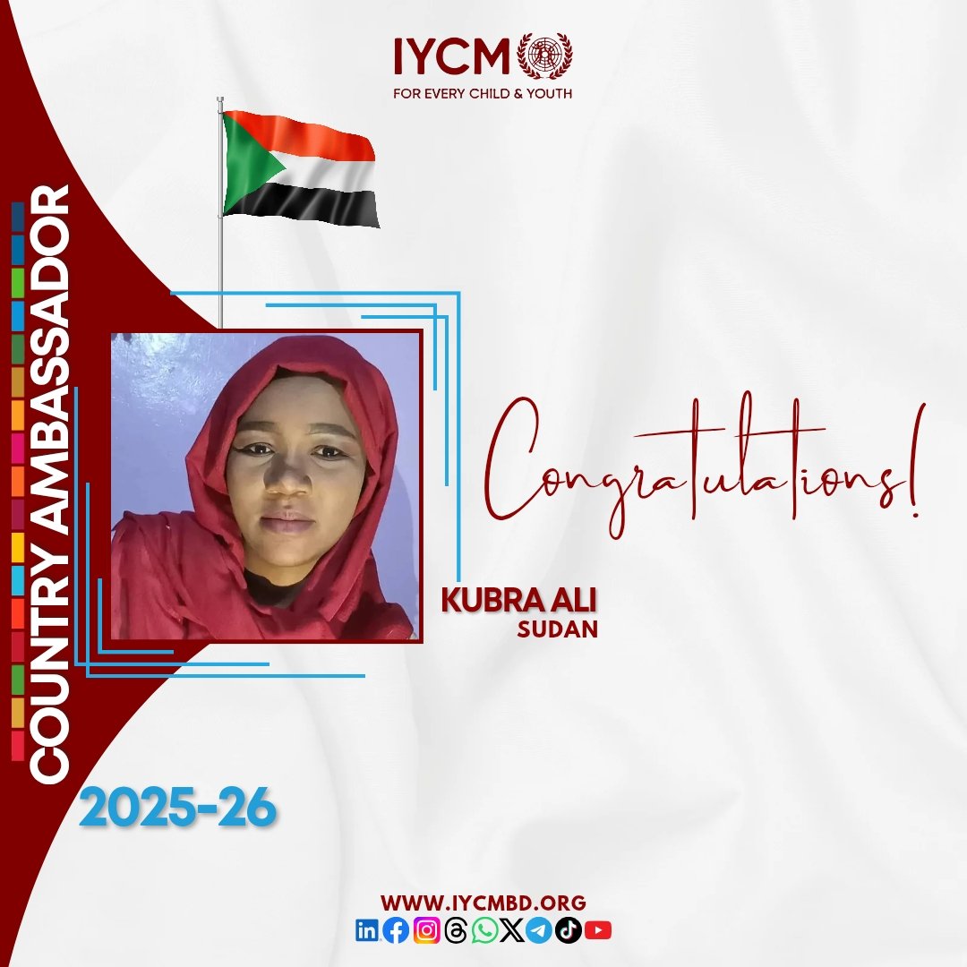 🌍✨ Introducing the INTERNATIONAL CHANGEMAKER PROGRAM (2025–2026)! 

We ‘r thrilled to announce our newly selected International Youth Change Maker (IYCM) 2025–2026 Ambassadors from Sri Lanka, Sudan, South sudan,

Heartfelt congratulations to all of you on this achievement!