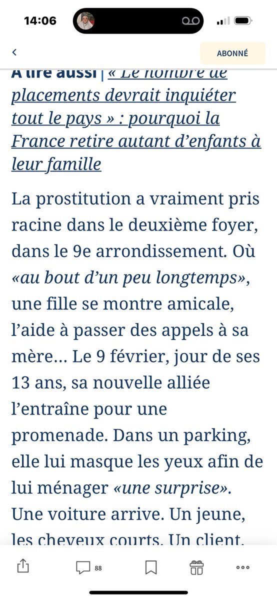 michel_amas's tweet image. Le Figaro me consacre quatre articles de Fond sur une période de trois semaines.
L'un sur moi, puis trois études de fond sur les situations. Le constat est unanime : " les enfants se prostituent parce qu'ils ont été placés".
lefigaro.fr/actualite-fran…