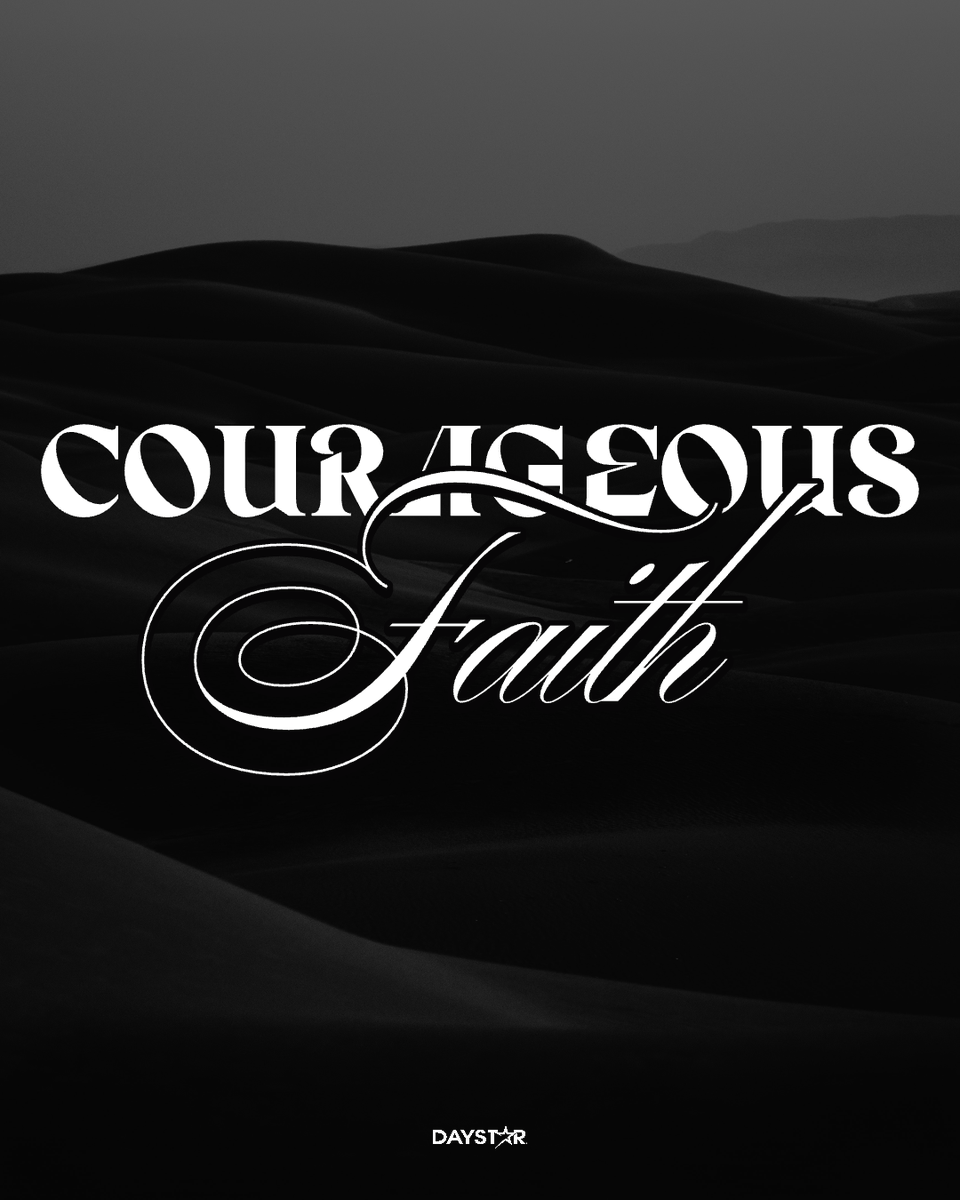 Daystar's tweet image. Courageous faith isn’t the absence of fear—it’s trusting God in the middle of it.
Like Joshua, we’re called to move forward boldly, not because we have it all together, but because He goes before us.
“Be strong and courageous... for the Lord your God is with you wherever you…