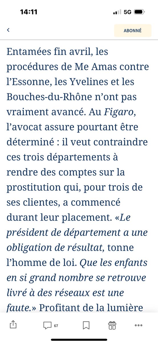 michel_amas's tweet image. Le Figaro me consacre quatre articles de Fond sur une période de trois semaines.
L'un sur moi, puis trois études de fond sur les situations. Le constat est unanime : " les enfants se prostituent parce qu'ils ont été placés".
lefigaro.fr/actualite-fran…