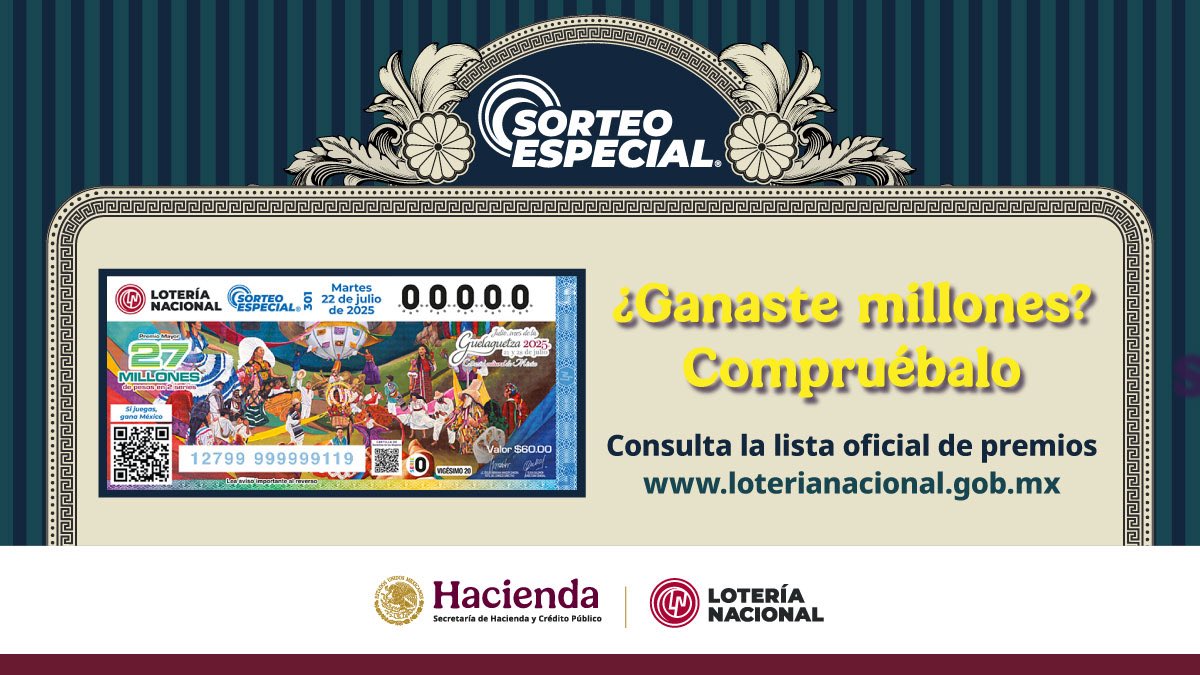 Ya puedes descargar la lista de premios del #SorteoEspecial 301 😎

Revísala aquí: 👉🏾 loterianacional.gob.mx/Mascarillas/Li…