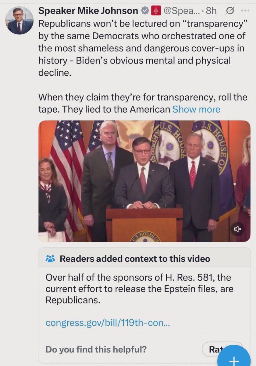 RifeTechnology's tweet image. .@SpeakerJohnson wants everyone to forget about Epstein.
.@realDonaldTrump wants you to focus solely on his achievements and how he was wronged in the 2020 election.
.@RepThomasMassie is actually representing the people because the people want the Epstein client list…