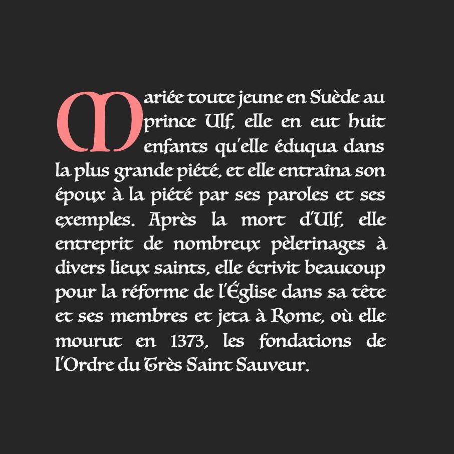 DioceseMonaco's tweet image. #saintdujour
Sainte Brigitte de Suède (+1373)
Veuve, fondatrice de l'ordre du Saint-Sauveur
Co-patronne de l'Europe