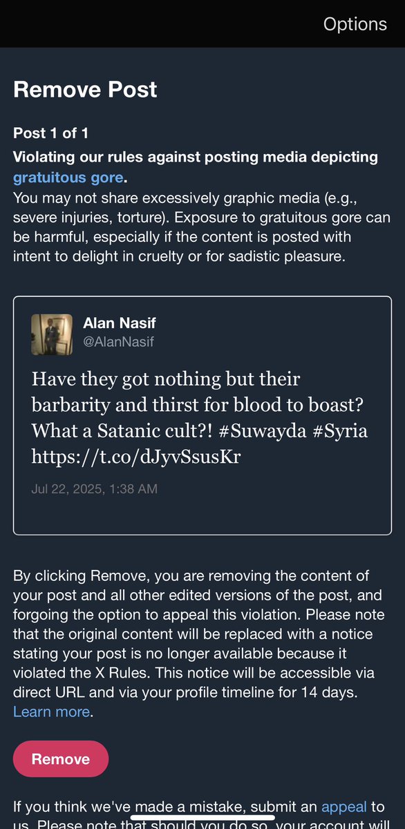 AlanNasif's tweet image. X has blocked my account and forced me to delete this post, in order to unblock it⬇️⬇️