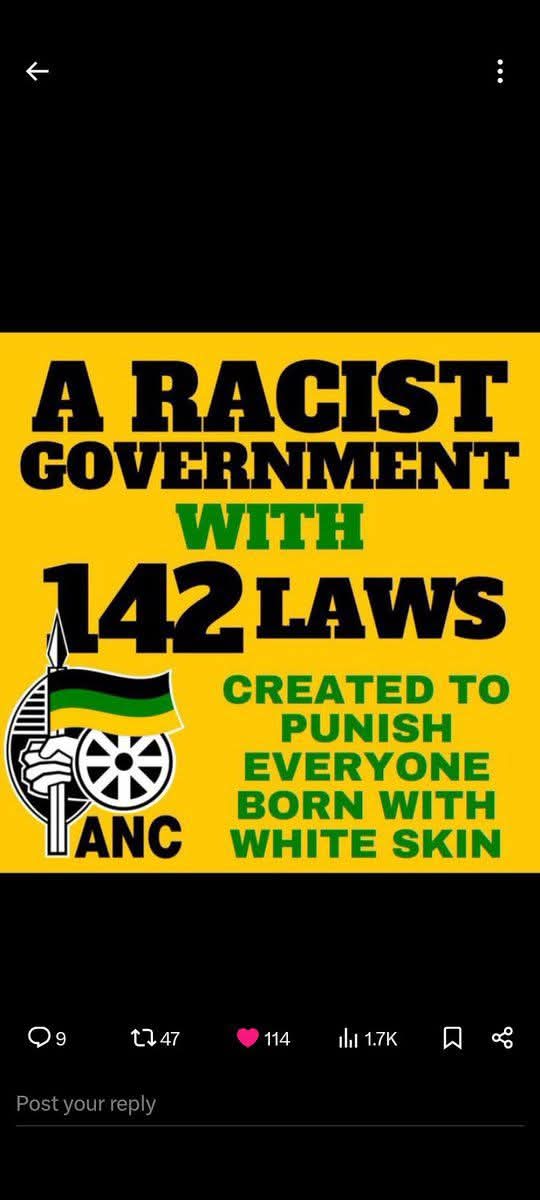 pookiepolls's tweet image. SOUTH AFRICA IS A RACIST COUNTRY WITH 142 LAWS DISCRIMINATING AGAINST ALL MINORITIES.