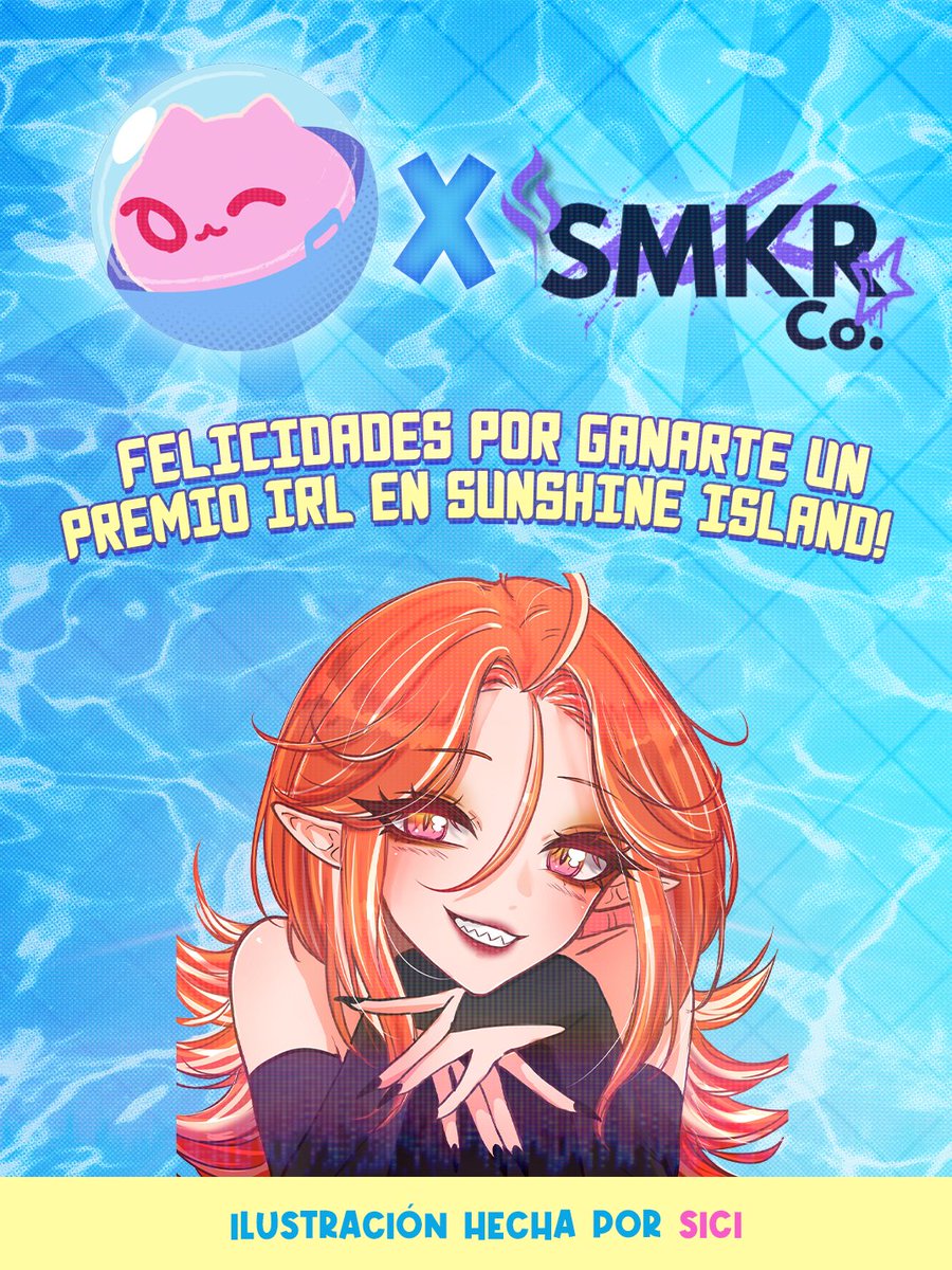 GachiZai's tweet image. ¡Muchísimas felicidades a @Sachigami_ por ser una de las afortunadas que se ganó una comisión de @SiciPiuVT en el gacha de #SunshineIsland! ✨
¡Y en especial muchísimas gracias a @CoSmkr por patrocinar este premio como un regalo para las participantes del servidor! 🎊