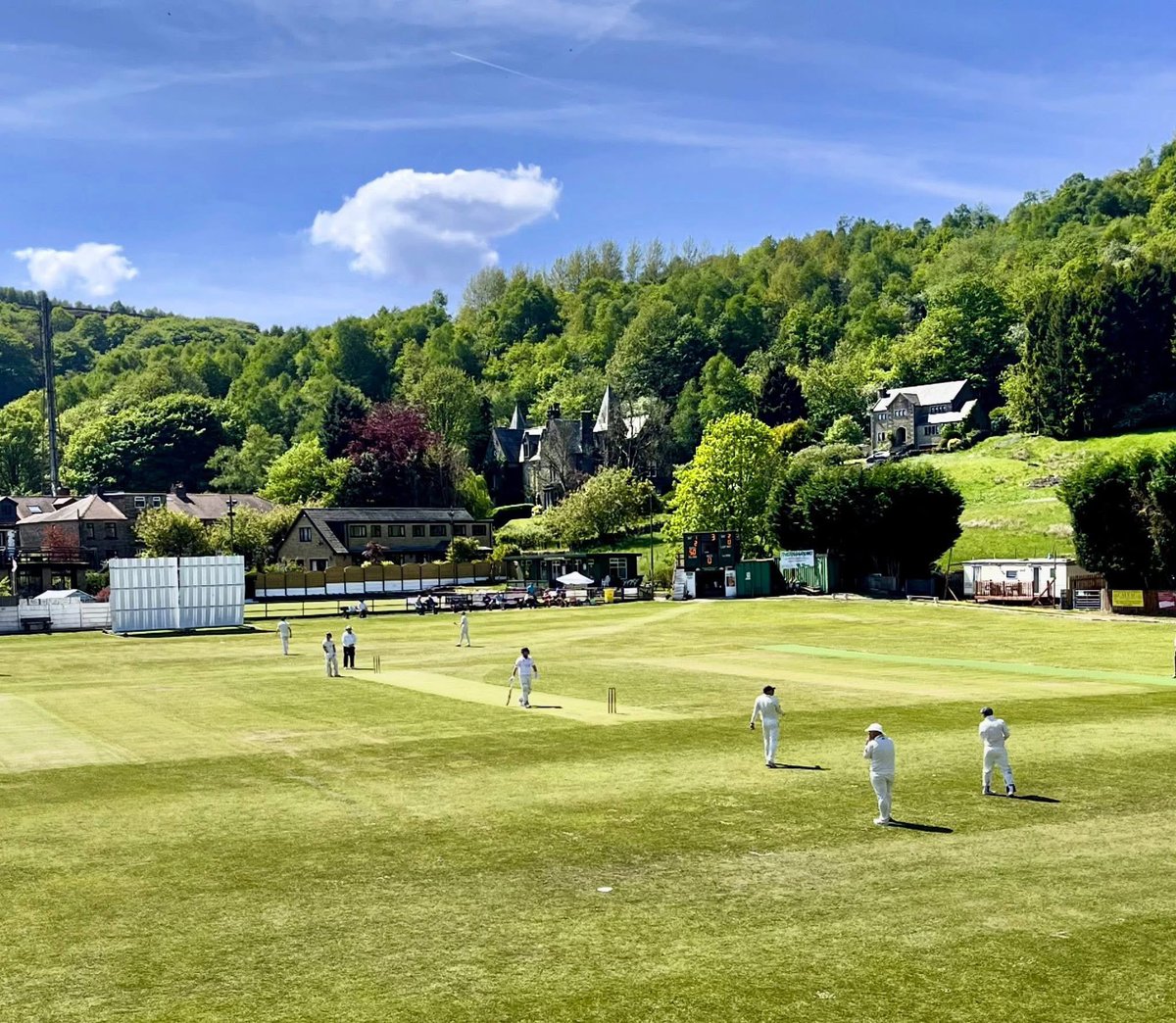 WG_RumblePants's tweet image. Today’s beautiful cricket ground is the home of Walsden Cricket & Bowling Club in Lancashire