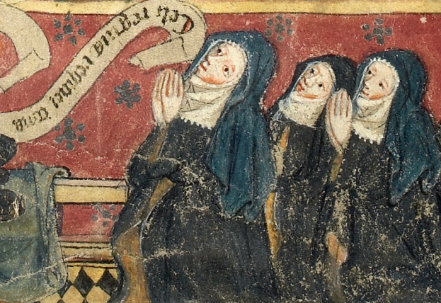 lorraineelizab6's tweet image. 23 July: Ss Lassar "a bright comely champion", Banbnat "whom thou hast proclaimed" & Crónsech. 3 female little-known saints. O'Hanlon thought this was St Lassar of Killasseragh, Kilmeen parish, Co. Cork. 🎨 @HHU_de's Eva Schlotheuber @Medievalists article. medievalists.net/2013/03/best-c…