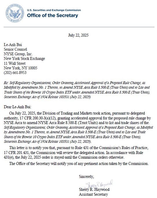SEC Approval Letter