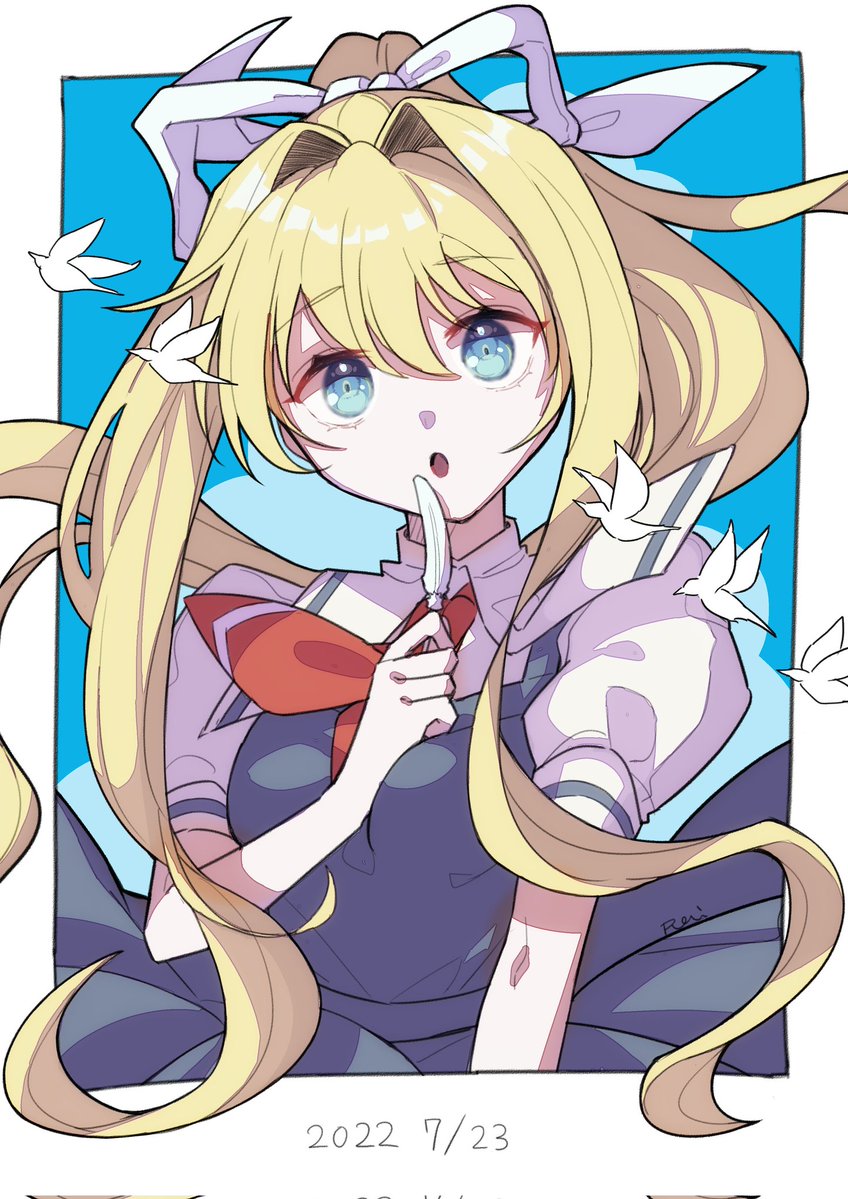 Rai_eaka's tweet image. 観鈴ちんの歴代誕生日イラストも置いとくか〜🙂‍↕️