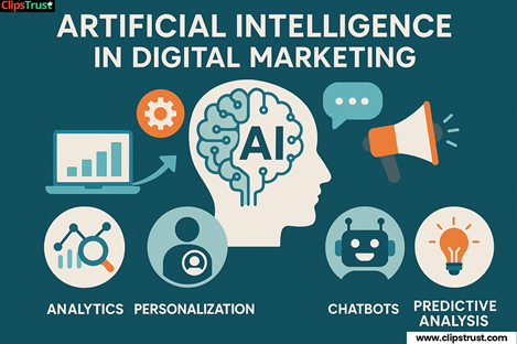 clipstrust's tweet photo. 🚀 How Integrating Artificial Intelligence in Digital Marketing Helps Businesses &amp; Individuals. 
Artificial Intelligence (AI) is reshaping the digital marketing landscape—and both businesses and individual marketers are reaping major benefits!
👉 Read More:https://t.co/rL1LXWrrCc https://t.co/rMIPwcik6i
