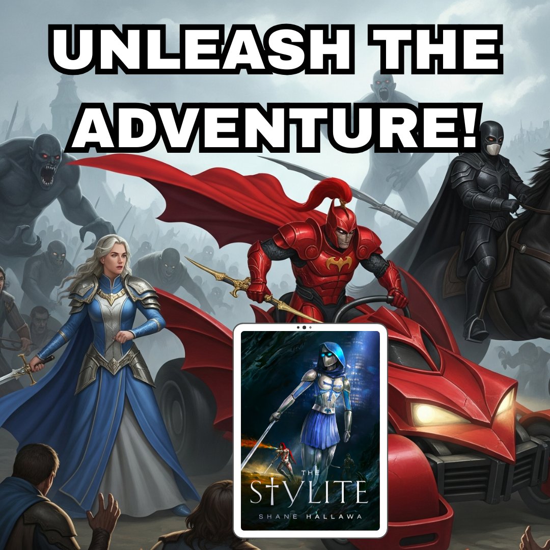 TwBookClub's tweet image. Join Teresa, Matthew, and the Saracen in the fight of a lifetime.
Get Shane Hallawa’s “The Stylite” now at:
forums.onlinebookclub.org/shelves/book.p…
Follow the Author: @shanehallawa