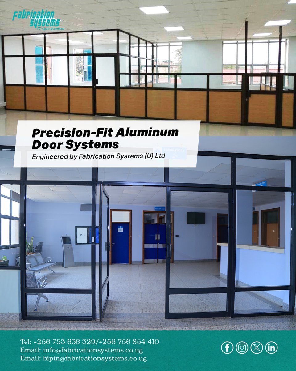 Strong where it matters most.
Our aluminum fittings are built for high-use spaces, offices, medical labs, and beyond delivering clean design, durability, and dependable performance.

#AluminumFabrication #FabricationSystems #ArchitecturalFittings