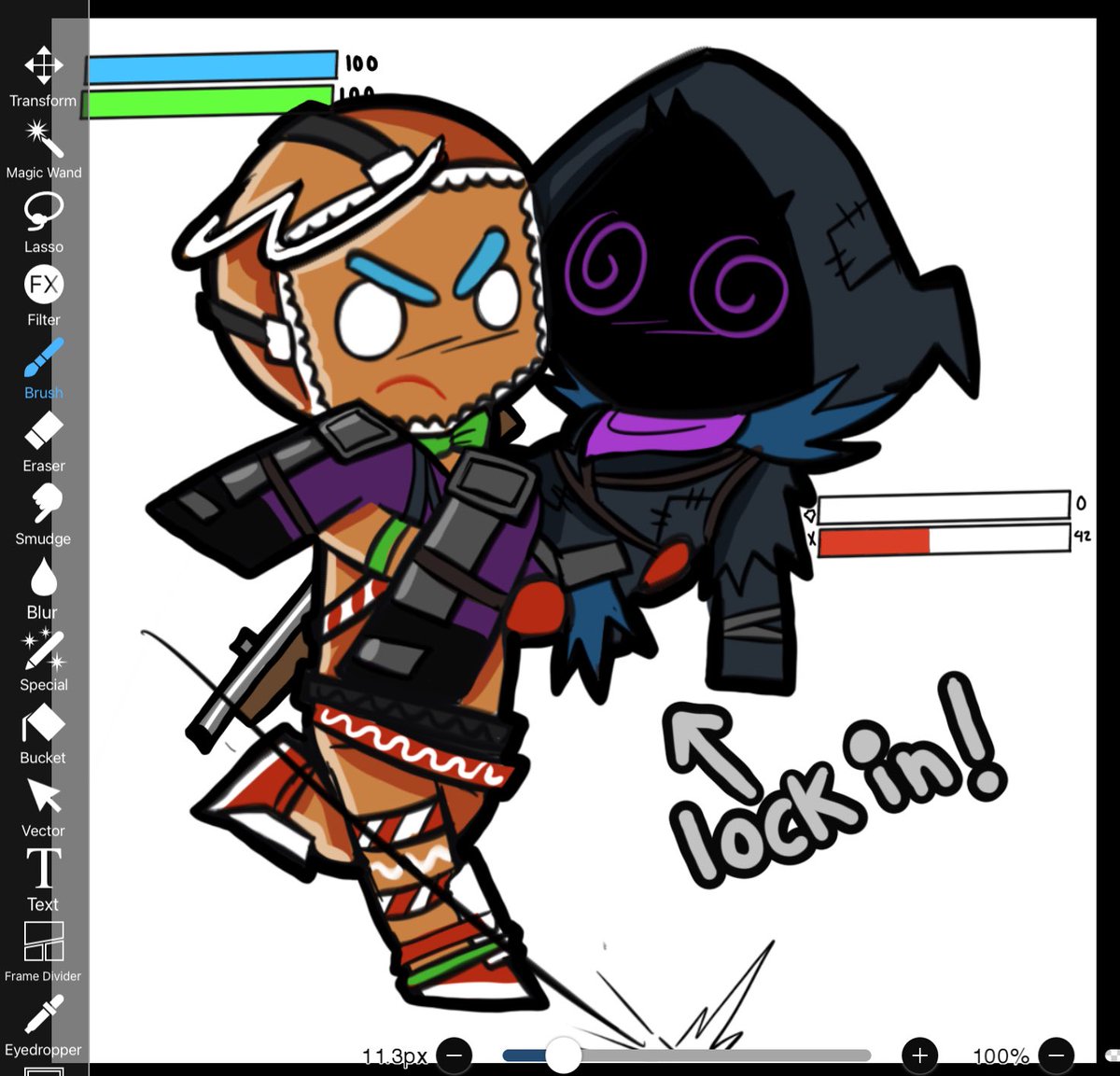 Xtremelypuzzled's tweet image. I like making art for my duos #fortniteart #ravenfortnite #merrymarauder #fortnitefanart #fortnite