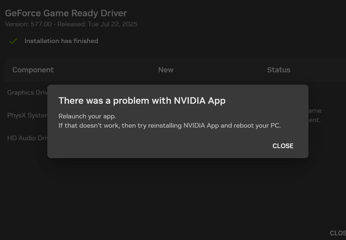 StasShostak's tweet image. windows I love you
з кожним кліком на CLOSE нічо не закривається, а фон за повідомленням стає трохи світлішим 🤡 як висвітлився до звичайного рівня - повідомлення закрилось (5-6 кліків) Оце новітній UI/UX я в захваті