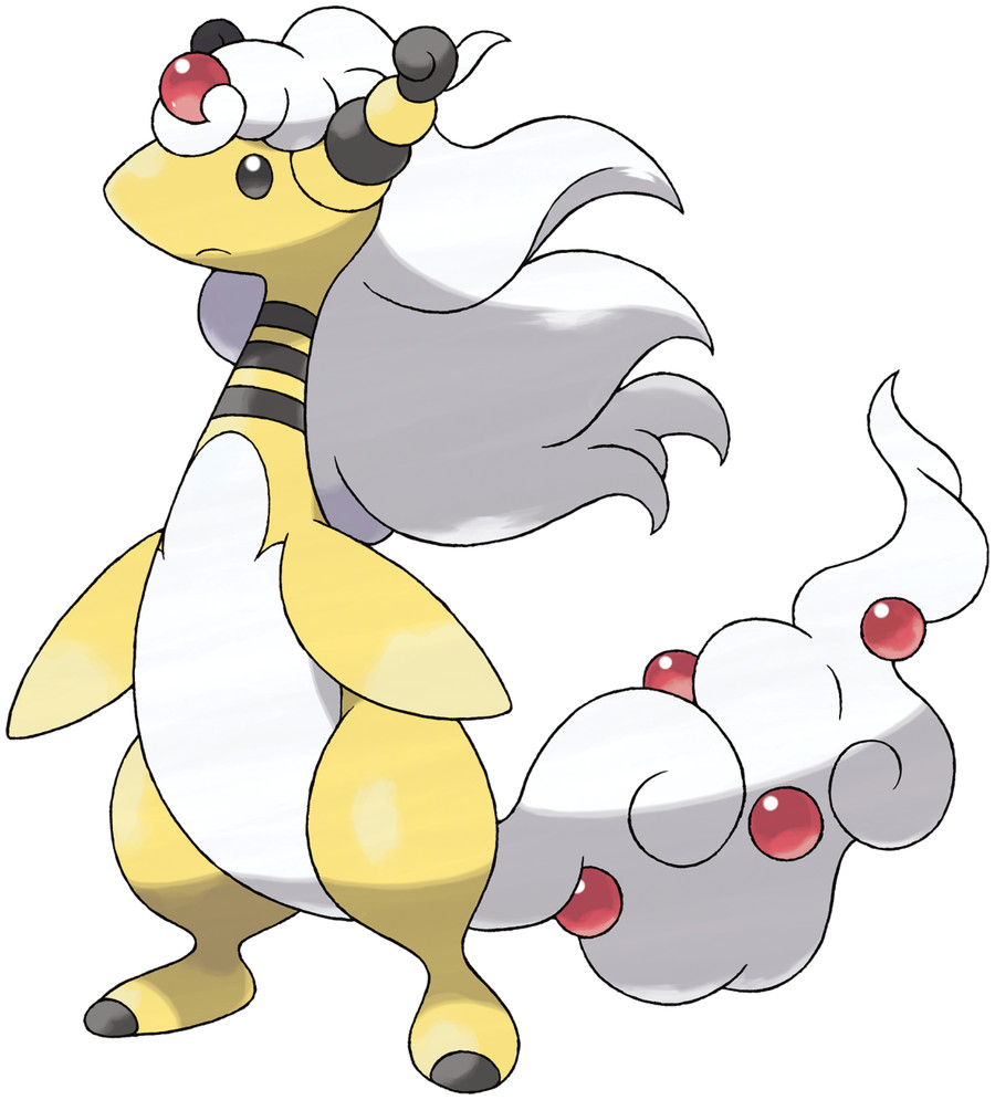 DreamerUmbreon's tweet image. I like that Mega Ampharos and Dragonite share the same design philosophy. There's not much to "exaggerate" on their base forms so they draw from their previous evolutions