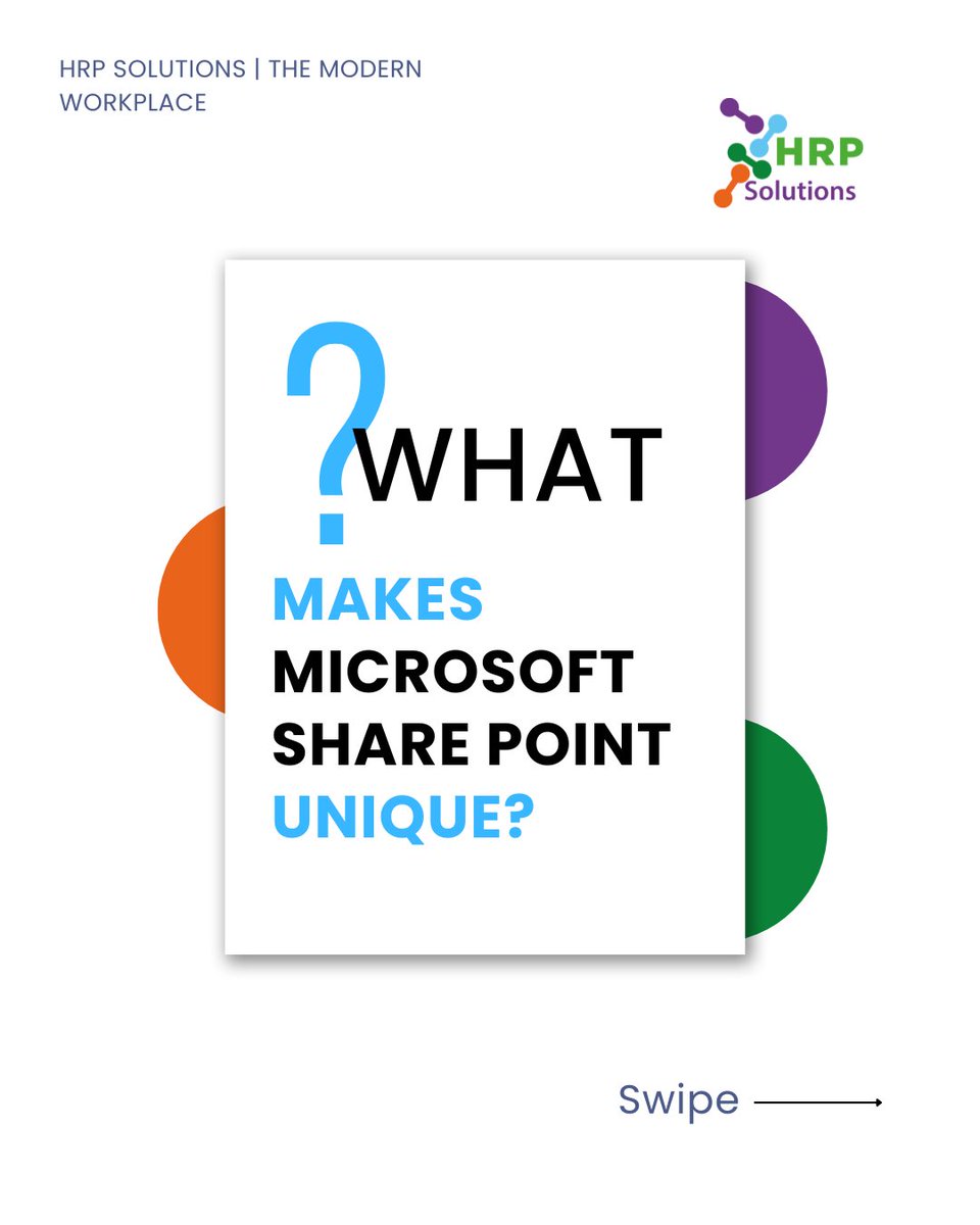hrpsolutions's tweet image. Welcome back to a fresh edition of the HRP Modern Work Place!

This week we’re talking about Microsoft SharePoint
Here’s how it can help you do more with less smarter, faster, and all in one place.

Read more below!
#hrpsolutions #themodernworkplace
