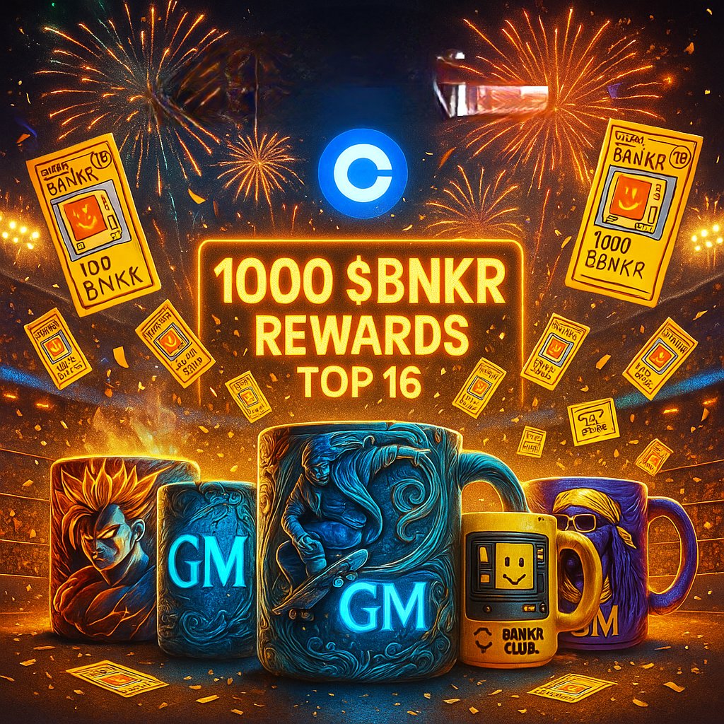 jayabs_eth's tweet image. 🚨 GM MFKRS DAY 46 🚨
$BNKR is on 🔥 @coinbase listing confirmed! And we’re not slowing down.
GM MFKRS x PHAKE BNKR CLUB Today’s special:
All top 16 warriors earn 1000 $BNKR each 💸👀
1️⃣ Drop your GM MFKR mug + # or PHAKE ID below
2️⃣ Like + RT + follow @696_eth (mandatory)
🟰…