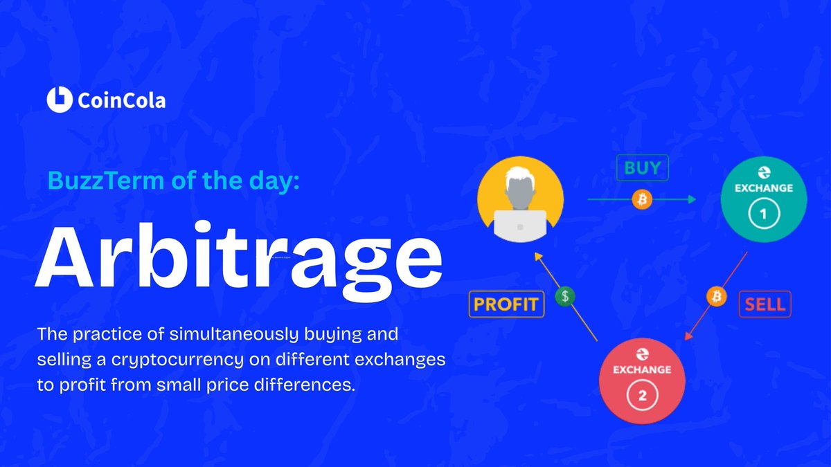 CoinCola_Global's tweet image. Have you ever tried arbitrage in your crypto trading? Share your experience or any tips you have! 👇 #CryptoTrading #Arbitrage #CoinCola #Blockchain