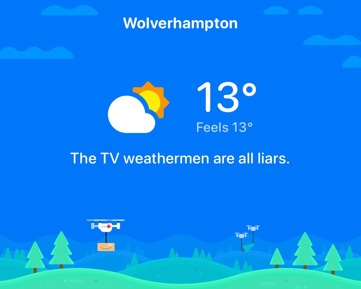 Markfern811's tweet image. Fun weather 
@CARROT_app