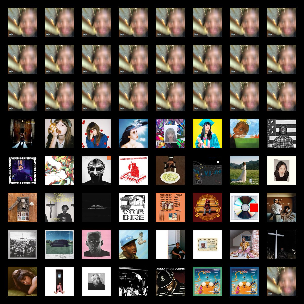 Juandawwlol's tweet image. MY NEW TOPSTER
All my favorite albums and mixtapes and EP and all that shit is here
RTs and likes are appreciated