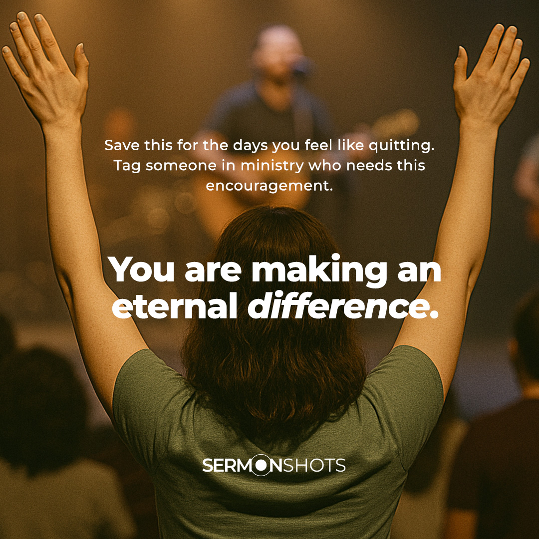 SermonShots's tweet image. Ministry can feel exhausting when you don’t see results. But Galatians 6:9 reminds us, don’t give up.
Your harvest is coming. 🌱✨
Tag someone in ministry who needs this today.
You are making an eternal difference. 💛
#SermonShots