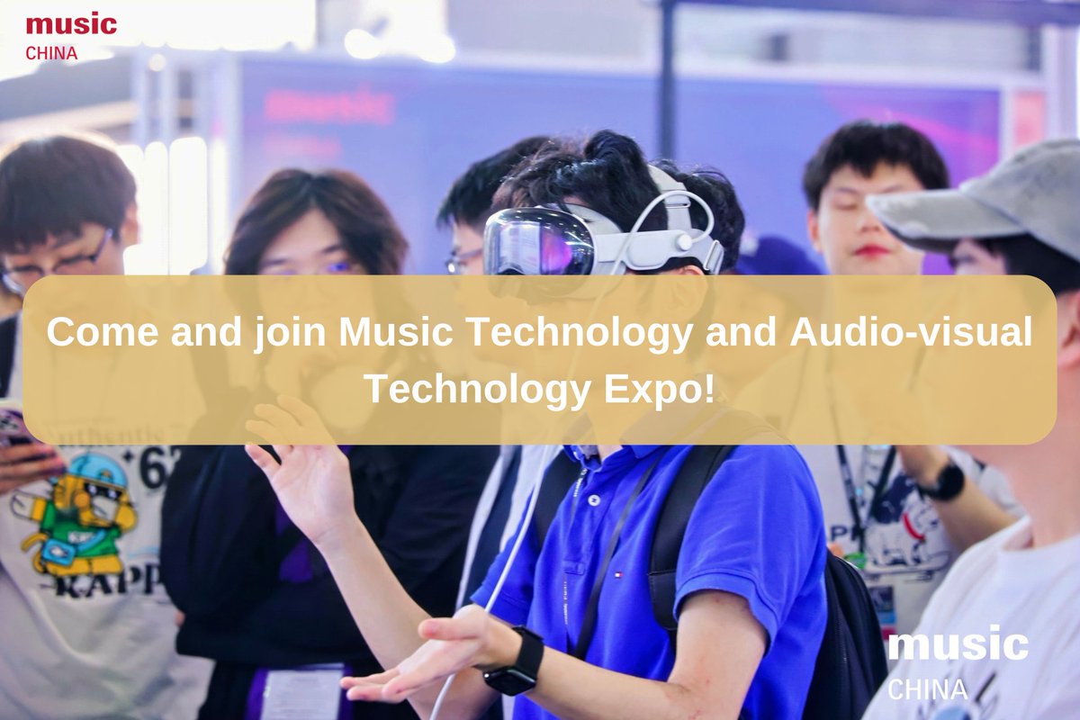 Music China 2025 will hold Music Technology and Audio-visual Technology Expo.
come and get tickets👉reg.musicchina-expo.com/en/?utm_source…
📍Shanghai, China
📅Oct 22-25, 2025