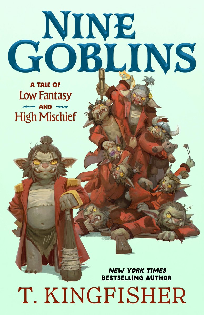 MLeticiaLara's tweet image. Hoy en #FantásticaFicción: Cubierta y sinopsis de Nine Goblins fantasticaficcion.com/index.php/cubi… #cifituits
